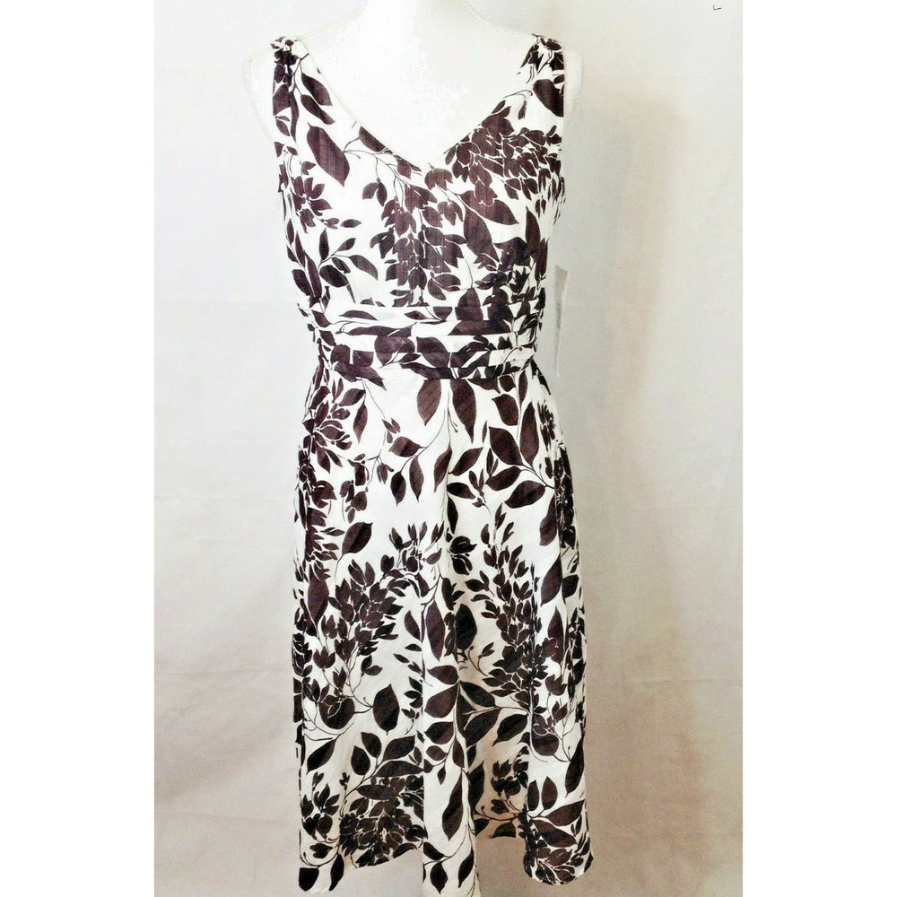 Amanda Lane Floral Empire Waist Fit & Flare Dress